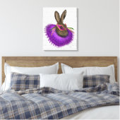 Mardi Gras Hare Canvas Afdruk (Insitu (Slaapkamer))