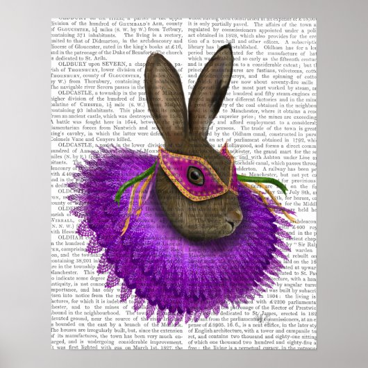 Mardi Gras Hare Poster (Voorkant)