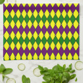 Mardi Gras Harlekijn Diamant Patroon Theedoek (Gevouwen)