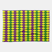 Mardi Gras Harlekijn Diamant Patroon Theedoek (Horizontaal)