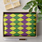 Mardi Gras Harlekijn Diamant Patroon Tissuepapier (Geschenk)