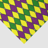 Mardi Gras Harlekijn Diamant Patroon Tissuepapier (Detail)