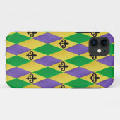 Mardi Gras Harlekijn Fleur De Lis Case-Mate iPhone Case (Achterkant (horizontaal))