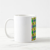 Mardi Gras Harlekijn Fleur De Lis Koffiemok (Links)