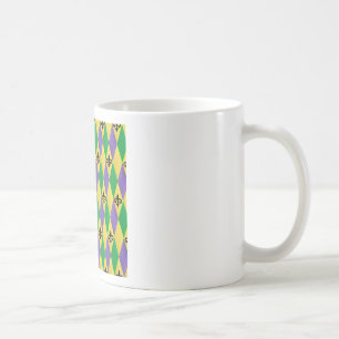 Mardi Gras Harlekijn Fleur De Lis Koffiemok
