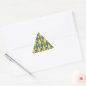 Mardi Gras Harlekijn Fleur De Lis Sticker (Envelop)