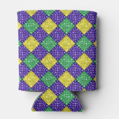 Mardi Gras Harlequin Diamond Carnival Patroon Blikjeskoeler (Achterkant)