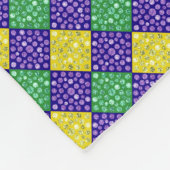 Mardi Gras Harlequin Diamond Carnival Patroon Fleece Deken (Hoek)