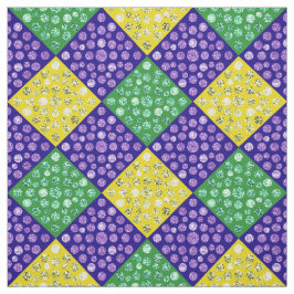 Mardi Gras Harlequin Diamond Carnival Patroon Stof