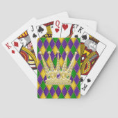 Mardi Gras Harlequin Diamond Crown Speelkaarten (Achterkant)