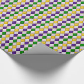 Mardi Gras Harlequin Diamond Design 2 Cadeaupapier (Hoek)