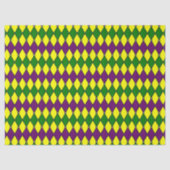 Mardi Gras Harlequin Diamond Pattern Tissuepapier (Voorkant)