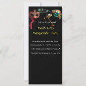 MARDI GRAS HARLEQUIN FEESTKLEDING MASQUERADE FEest Kaart (Achterkant)
