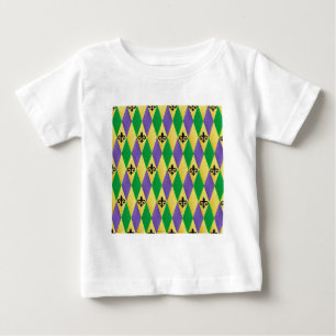 Mardi Gras Harlequin Fleur De Lis