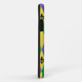 Mardi Gras Harlequin Fleur De Lis Case-Mate iPhone Case (Achterkant/rechts)
