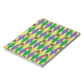 Mardi Gras Harlequin Fleur De Lis Notitieblok (Linkerzijde)