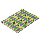 Mardi Gras Harlequin Fleur De Lis Notitieboek (Linkerzijde)