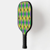 Mardi Gras Harlequin Fleur De Lis Pickleball Paddle (Links)