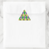 Mardi Gras Harlequin Fleur De Lis Sticker (Tas)