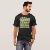 Mardi Gras Harlequin Fleur De Lis T-shirt (Voorkant volledig)