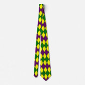 Mardi Gras Harlequin Jester Pattern Stropdas (Achterkant)
