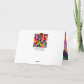 MARDI GRAS HARLEQUIN MOTIEF Kleurrijke Ruit Kaart (Achterkant)