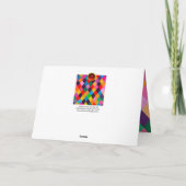 MARDI GRAS HARLEQUIN PATROON Kleurrijke Ruit  Kaar Kaart (Achterkant)