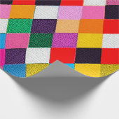 MARDI GRAS HARLEQUIN PATTERN kleurrijke Rhombi Cadeaupapier (Hoek)