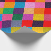 MARDI GRAS HARLEQUIN PATTERN kleurrijke Rhombi Cadeaupapier (Hoek)