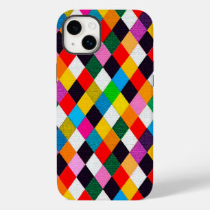 MARDI GRAS HARLEQUIN PATTERN kleurrijke Rhombi Case-Mate iPhone 14 Plus Hoesje