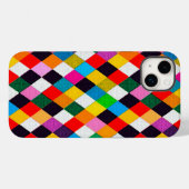 MARDI GRAS HARLEQUIN PATTERN kleurrijke Rhombi Case-Mate iPhone Case (Achterkant (horizontaal))