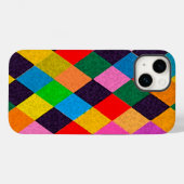 MARDI GRAS HARLEQUIN PATTERN kleurrijke Rhombi Case-Mate iPhone Case (Achterkant (horizontaal))