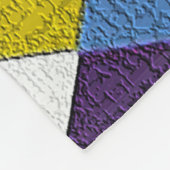 MARDI GRAS HARLEQUIN PATTERN kleurrijke Rhombi Fleece Deken (Hoek)