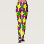 Mardi Gras Harlequin Pattern Mardi-Gras Leggings (Achterkant)
