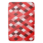 MARDI GRAS HARLEQUIN PATTERN Rood roze Rhombi Badmat (Voorkant Verticaal)