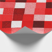 MARDI GRAS HARLEQUIN PATTERN Rood roze Rhombi Cadeaupapier (Hoek)