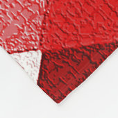 MARDI GRAS HARLEQUIN PATTERN Rood roze Rhombi Fleece Deken (Hoek)