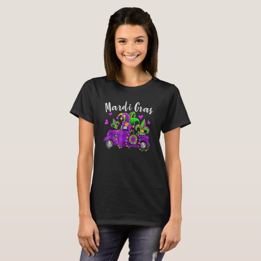 Mardi Gras Hat Beads Mardi Gras Truck Kids Boys Gi T-shirt (Voorkant volledig)