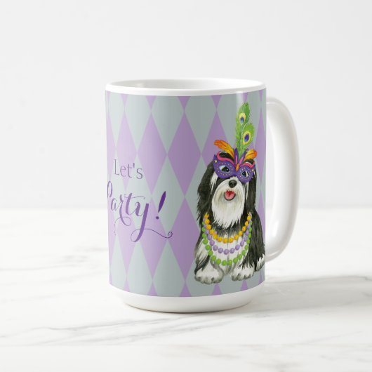 Mardi Gras Havanese Koffiemok (Voorkant rechts)