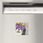 Mardi Gras Havanese Magneet (Insitu (Vaatwasser))