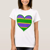 Mardi Gras Heart T-shirt (Voorkant)