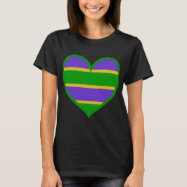 Mardi Gras Heart T-shirt
