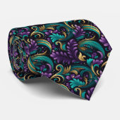 Mardi Gras heren stropdas (Opgerold)