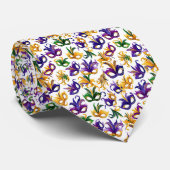 Mardi Gras heren stropdas (Opgerold)