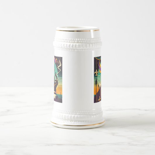 Mardi Gras Het Roken Man Bierpul (Center)