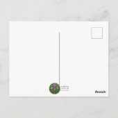 Mardi Gras Het Roken Man Briefkaart (Achterkant)