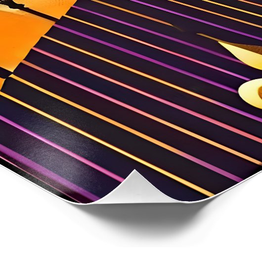 Mardi Gras Het Roken Man Perfect Poster (Hoek)