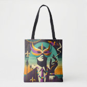Mardi Gras Het Roken Man Tote Bag (Voorkant)
