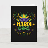 Mardi Gras Holiday Kaart (Voorkant)