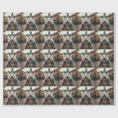 Mardi Gras Hond Jester Kostuum Cadeaupapier (Vlak)